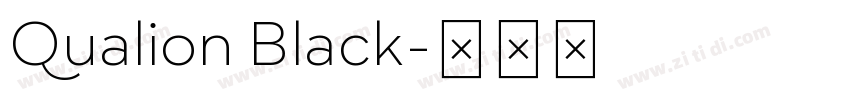 Qualion Black字体转换